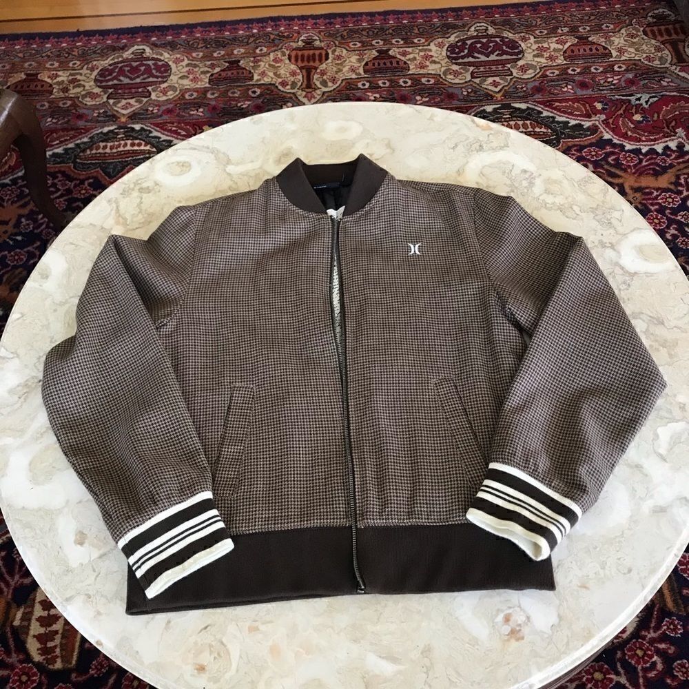 Vintage Hurley Houndstooth Mod Style Bomber Jacket - Picture 5 of 6